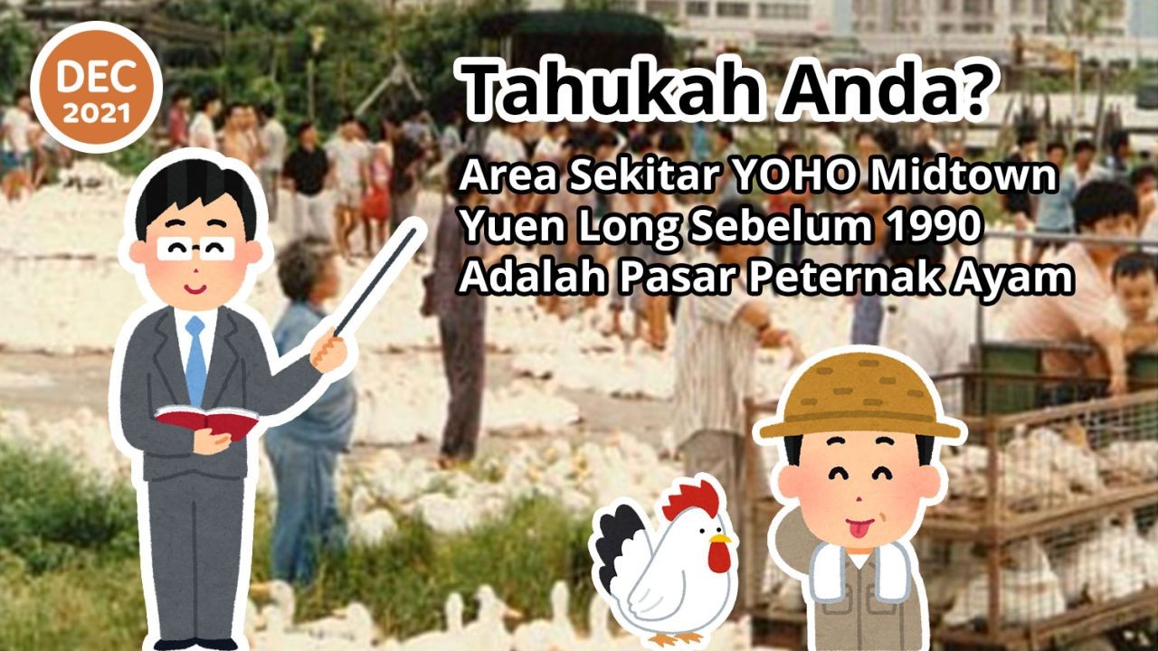 Tahukah Anda? Area Sekitar YOHO Midtown Yuen Long Sebelum 1990 Adalah Pasar Peternak Ayam